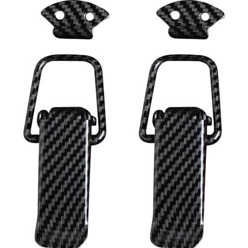 Auto Bumper Clip Hasp Carbon Fiber Car Bumper Hook Universal Car Truck Hook Lock Clip Car Accessories