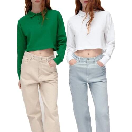 DiYiG WOMAN Womens Long Sleeve Polo Shirts