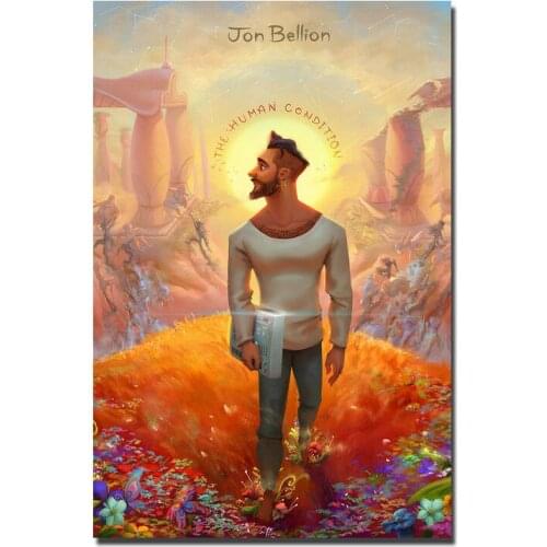The Human Condition Jon Bellion Album Silk Fabric Wall Poster Art Decor Sticker Bright