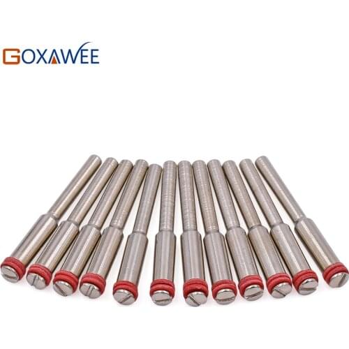 GOXAWEE 10pcs Dremel Accessories Miniature Clamping Connecting Lever Polishing Wheel Mandrel Cutting Wheel Holder Rotary Tools