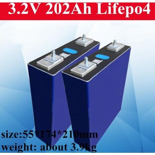 GTK Lifepo4 brand new 3.2V 202AH aluminum shell large-capacity power cell for energy storage car four-wheeler battery