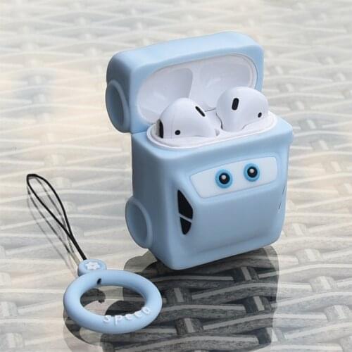 Toy Car Soft Shell Cover For Apple AirPods 1 2 Case Cover Cute TPU Silicone Earphones Case For AirPods 1 2 Headphone Storage Box