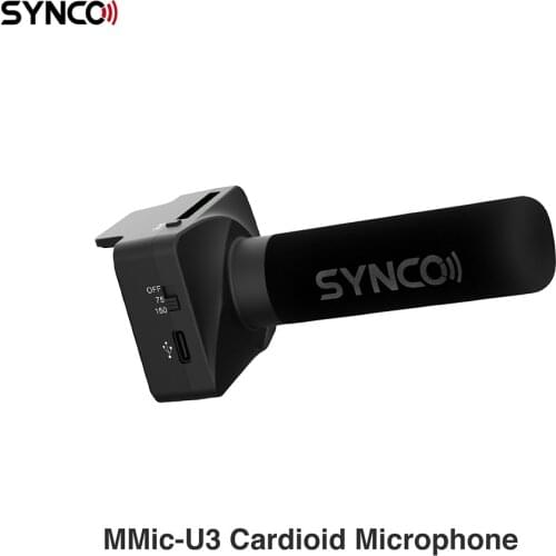SYNCO MMIC U3 Cardioid Microphone Mikrofon Professional Microphone for Phone Microphones Audio Smartphone Portable Video