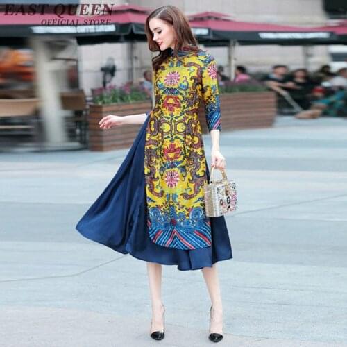 Chinese dress qipao Chinese oriental dresses oriental style dresses female qipao improved cheongsam 3XL AA2443 YQ