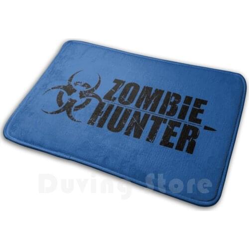Zombie Hunter Mat Rug Carpet Anti-Slip Floor Mats Bedroom Zombie Ghoul Undead Monster Apocolypse Walker Hunter Prep Prepper