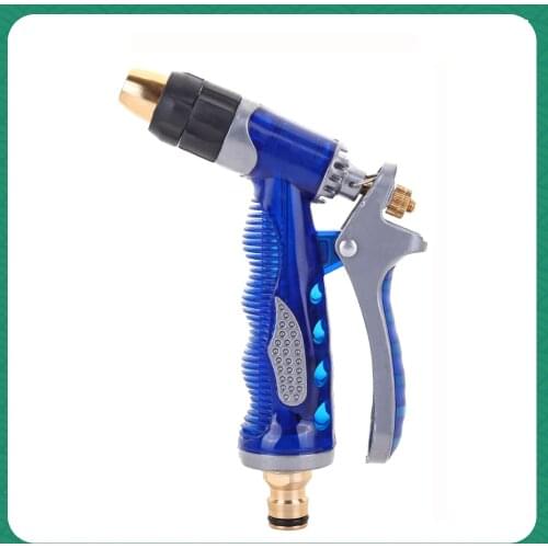 Brass Water Spray Gun Adjustable Water Nozzle Car Wash Gun Auto Cleaning Garden Hose Water Gun Plant Flower Irrigation