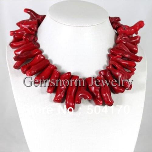 Natural Red Large Size Rare Coral Necklace Jewelry 20*25mm Irregular Coral Beads Necklace Free Shipping CNR017