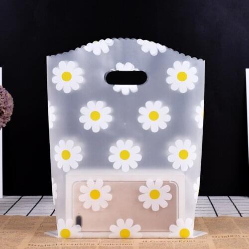 50pcs Flat Plastic Bags Transparent Simple Jewelry earrings Wedding Party Gift Packaging Bag Clothing Store Shopping Bag