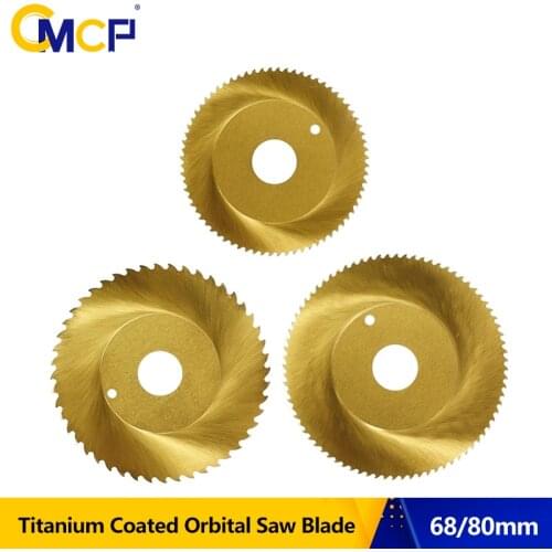 1pc 68/80x16mm Titanium Coated Orbital Saw Blade HSS Pipe Metal Cutting Blade Circular Saw Blade For Stainless Steel Pipe
