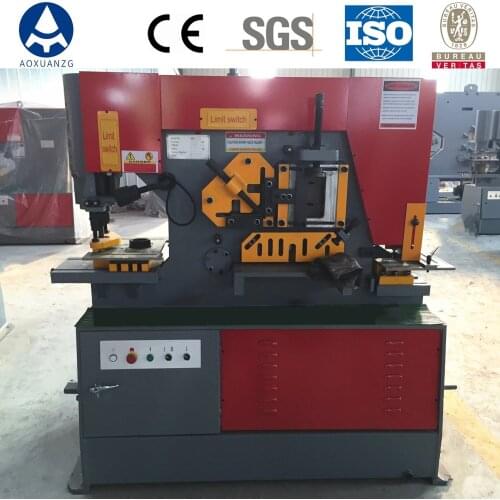 Q35Y-25 Hydraulic Sheet Metal Combined Iron Worker Punching Angle Steel Cutting