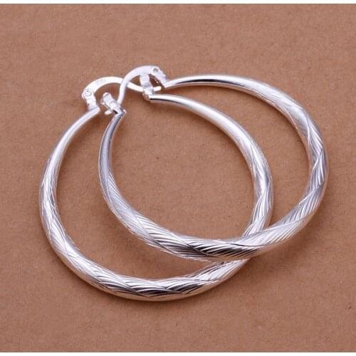 Hot Sale!!Free Shipping jewelry silver plated Earring,Fashion jewelry silver plated Jewelry Fashion Scales Earrings SMTE292