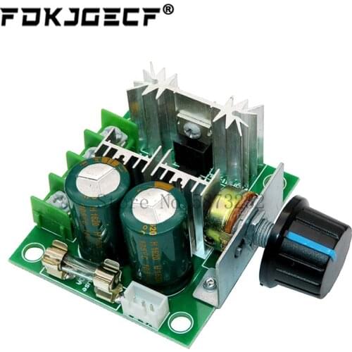DC 12V 24V 30V 40V 13KHZ Auto PWM DC Motor Speed Regulator Governor Speed Controller Switch 10A 50V 1000uF