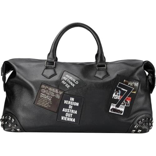 Luxury Men Travel Bags Vintage Brand Leather Handbags Big Men Business Luggage Bag 2021 New Women Travel Bags Shoulder Bag