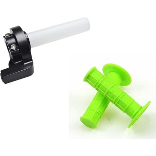 Handlebar Hand Grips Twist Throttle For Honda CRF50 CRF70 CRF100 CRF150 Dirt Bike