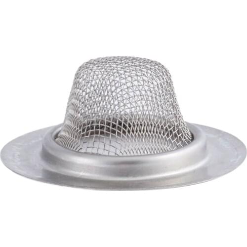 1Pc Kitchen Sink Strainer 5.3CM Stainless Steel Sink Drain Cover Drainer Basin Filter Mesh Sink Strainer for Bathroom Shower