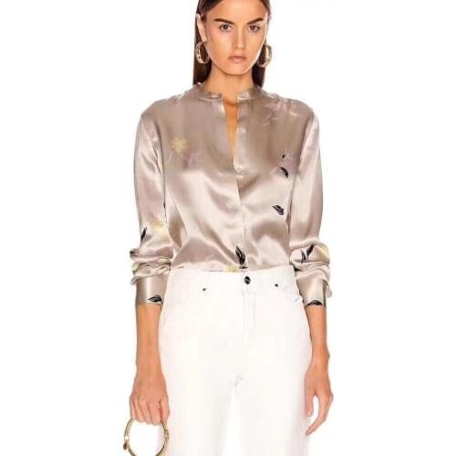 Shulryoo Womens Satin Shirts