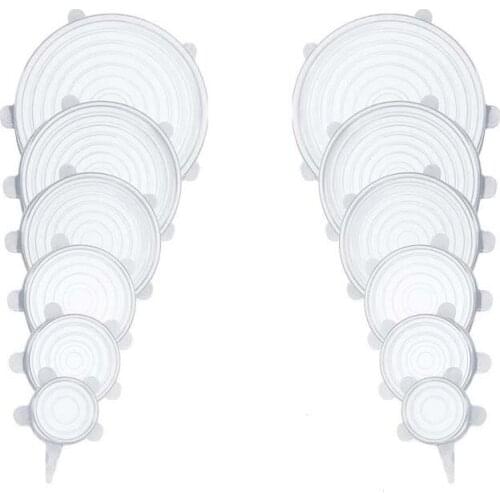 Silicone Stretch Universal Lid Silicone Bowl Pot Lid Silicone Cover Pan Cooking Food Fresh Bowl Cover