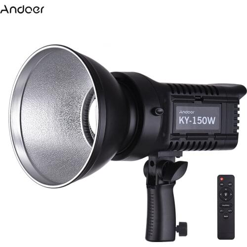 Andoer LED Video Light Studio Portrait Lamp 150W Daylight 5600K CRI93+ TCLI95+ 16000LM USB Port with Remote Control AC Adapter