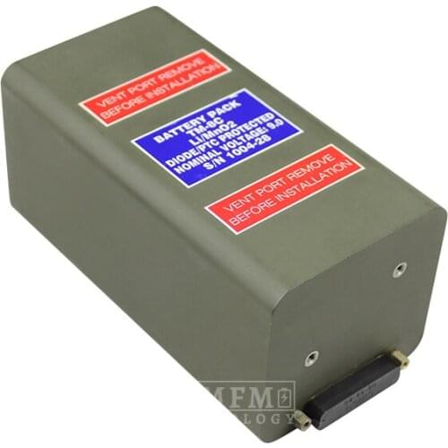 TM-8C Satellite Communication System Battery S/N1004-28 9V Lithium Battery Pack for SAFT made in France