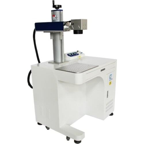 Cabinet fiber laser marking machine 20W/30W/50W Raycus laser source Beijing JCZ stainless steel up and down