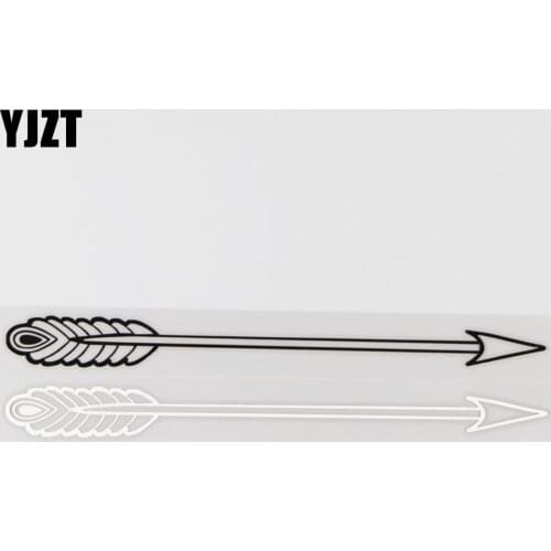 YJZT 19CM*1.5CM Personalized Arrow Pattern Car Sticker Vinyl Decal Cartoon Decoration 1A-0392