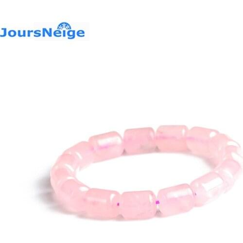 Wholesale Factory Direct Pink Natural Crystal Bracelets Bucket Beads Hand String for Women Girl Crystal Single lap Jewelry