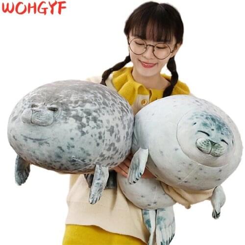1pc soft 30-60cm Soft Sea Lion Plush Toys Sea World Animal Seal Plush Stuffed Doll Baby Sleeping Pillow Kids Girls Gifts