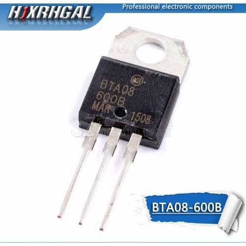 10pcs BTA08-600B TO220 BTA08-600 TO-220 BTA08 BTA08600