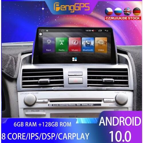 128G Android10.0 PX6 For Toyota Camry 2007 - 2012 Car DVD GPS Navigation Auto Radio Stereo Video Multifunction CarPlay HeadUnit