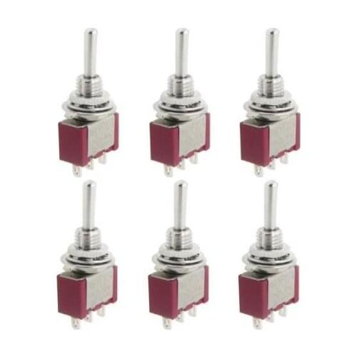 6 pcs AC 250V 2A 120V 5A SPDT Toggle Switch LW SZUS