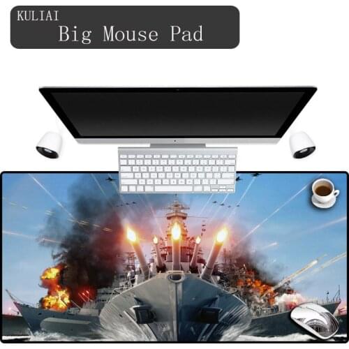XGZ World of Warship Mouse Pads Large Gaming Mat Pad Mouse Pc Keyboard Gamer Desk Pad Player Edge Control Mouse Pad 70x40 CM