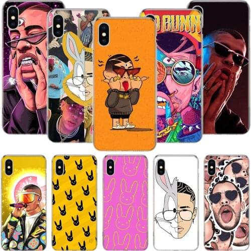 Bad Bunny Singer Phone Case For iPhone 11 12 Pro XS XR X Max 7 8 6 6S Plus Mini + 5 SE Pattern Customized Coque Cover Capa
