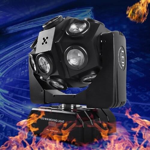 Disco Stage Laser Projector Lighting 18X12W LED Beam Moving Head Light With Red Green Laser Effects DJ Christmas Party Lights