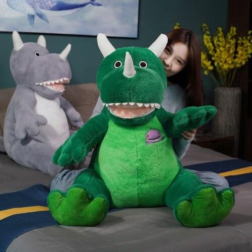 Nice Hot 1pc 50cm Huggable Plush Hippo Dolls Stuffed Animal Soft Dinosaur Pillow Toy Child Gift