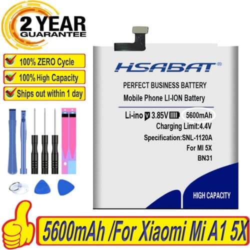 HSABAT Xiaomi Mi A1 Phone Batteries