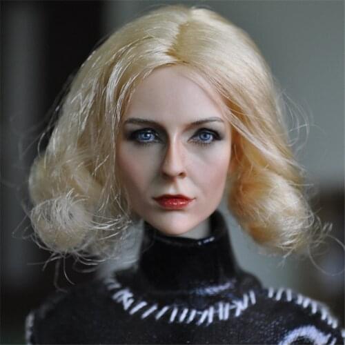 1:6 KM13-74 Beauty European Blond Hair Girl Head Sculpt Fit 12" Female HT Action Figure Body