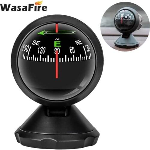 Multifunction Universal Compass Pocket Mini Ball Dash Dashboard Car Mount Navigation Compass Camping Hiking Tool