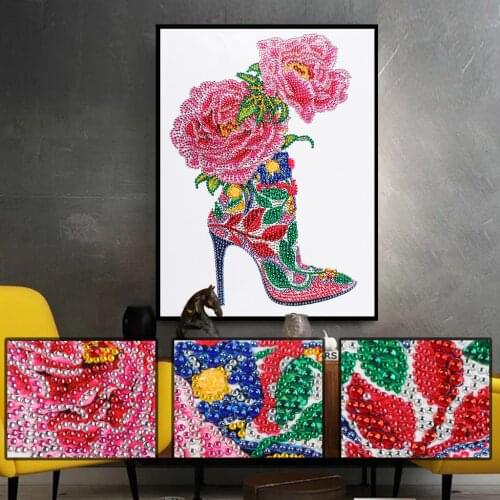 5D DIY Part Special Shaped Diamond Painting Mosaic Decor Craft Flower Shoes Hadmade Diamond Painting Home Decor Paintings Gifts