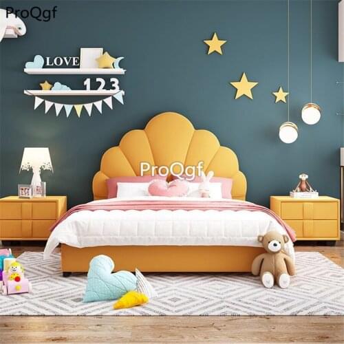 Ngryise 1 Set 120*190cm shell shape lovely children fashion bed