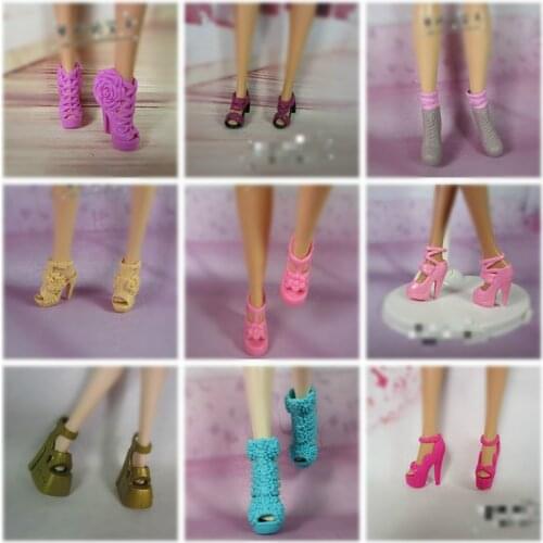 1/6 New Original multiple Colorful Doll Accessories Fashion Sneaker Flat Shoes Genuine Sandals Shoes for Barbie Doll Shoes