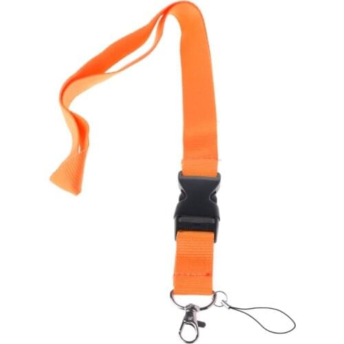 ONE Color Black Blank Plain Key Lanyard Badge ID Holders Phone Neck Straps