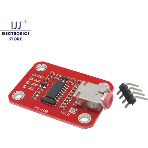 I2C Interface FM Radio Transmitter Module V2.0 Digital Radio Transmitter Board for Arduino TTL MIC VCC SDA SCL 3V 5V