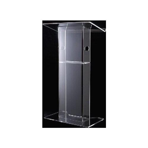 Transparent 12mm Plexiglass Pulpit,Acrylic Lectern,Acrylic Church Podium Stand