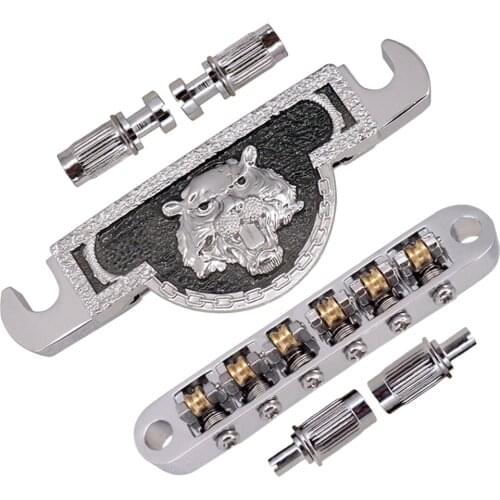 ROLLER SADDLE TuneOMatic Style Guitar Bridge in Carving for Guitar