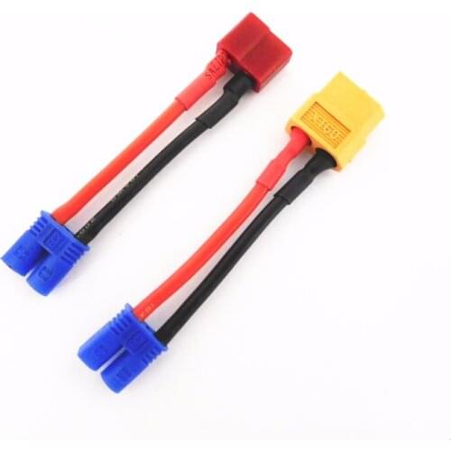 EC2 male to XT60/Deans connector T plug female adapter wire For RC Lipo Battery