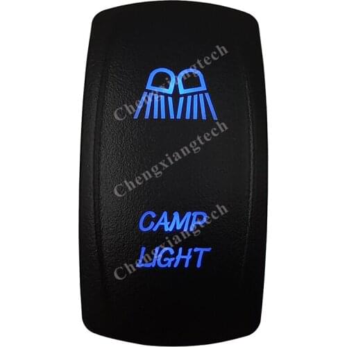 Camp Light Car Boat Blue Led Lasor 5 Pin Rocker Toggle Switch On Off 12v 24v Marine Grade for Carling Arb Narva 4x4