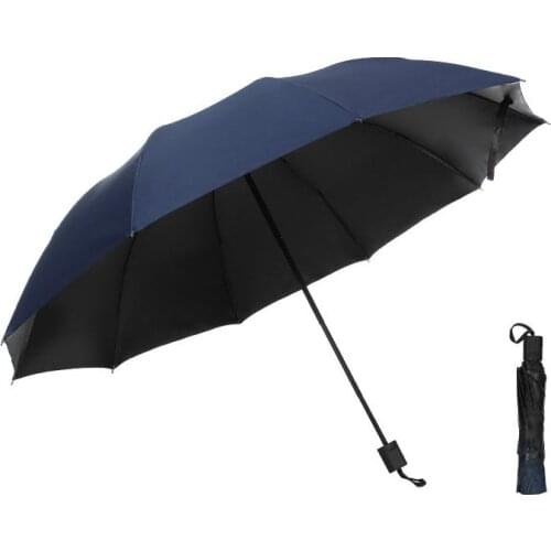 10K Strong Wind Resistant Folding Manual Umbrella Men Rain Women Parasol Big Umbrellas Business Portable Long Handle Paragua