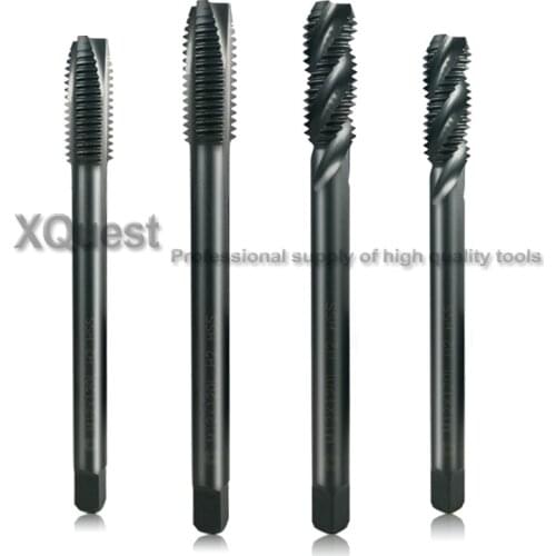 XQuest HSS VAP Long Shank Spiral Flute Taps M3 M4 M5 M6 M8 100MM machine cutting extended handle Spiral Point Tap M10 M12 120MM