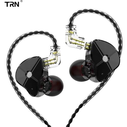 TRN ST1 HIFI Metal Earphone 1BA+1DD Hybrid Technology In Ear DJ Monitor Headset Running Sport Headphone