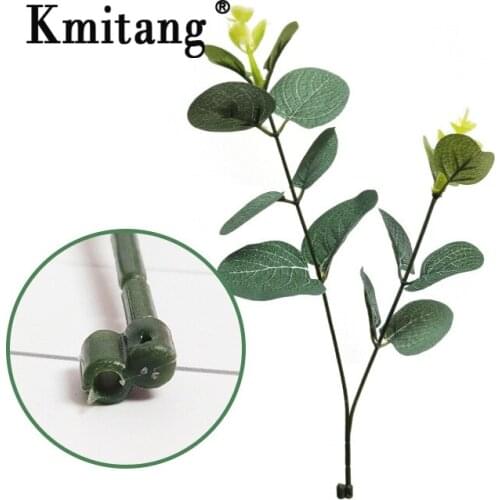 10pcs 16/22cm Artificial Leaves Branch Silk Eucalyptus leafs Tropical Plants Fake Tree Floliage For Home Wedding Garden Decor
